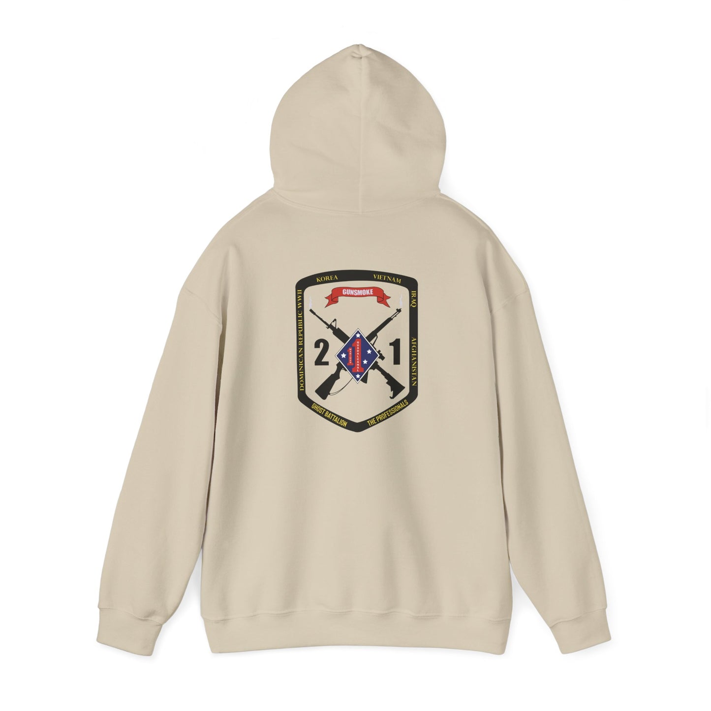 2nd Battalion 1st Marines Black Logo Unit Hoodie