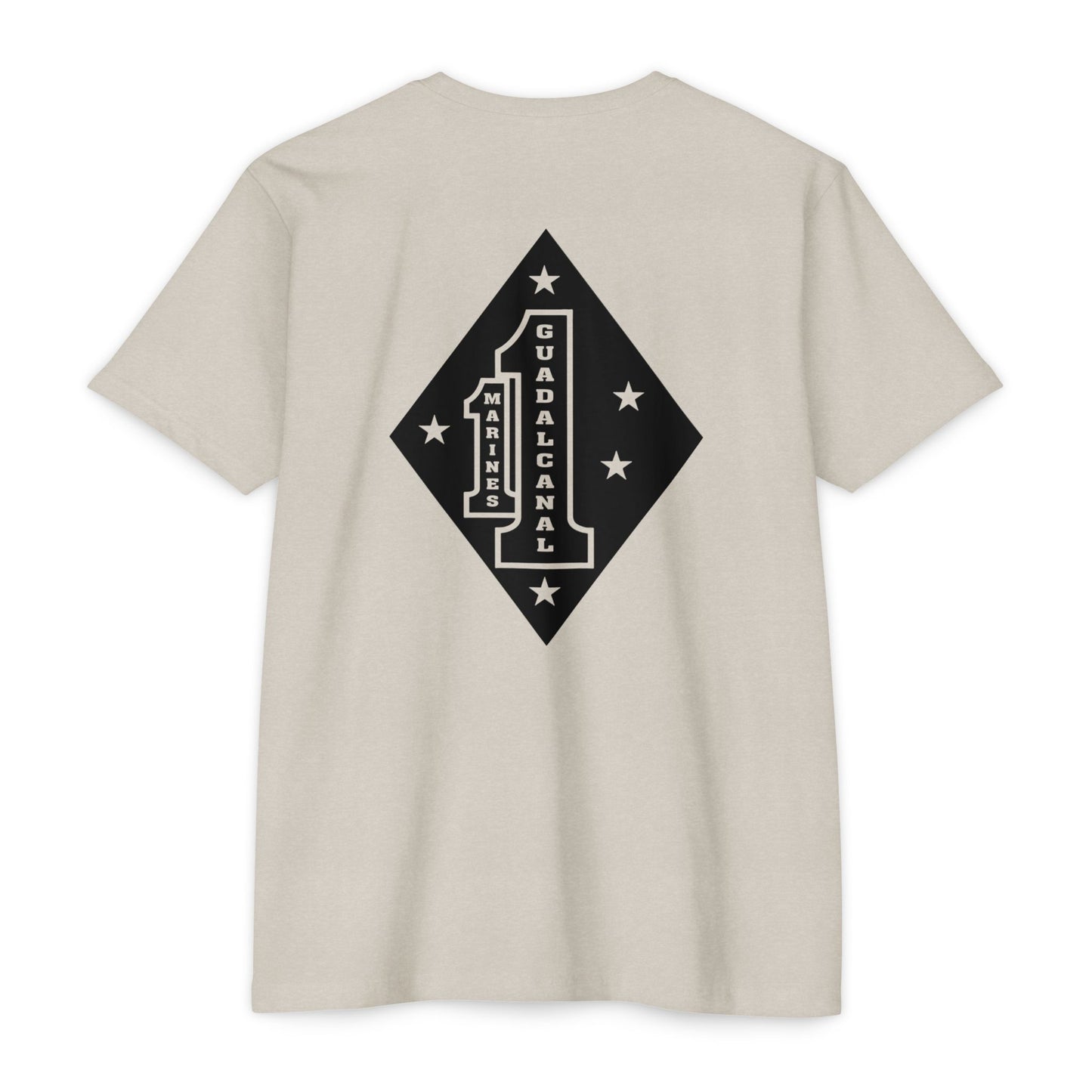 1st Marine Regiment Black Logo Tee