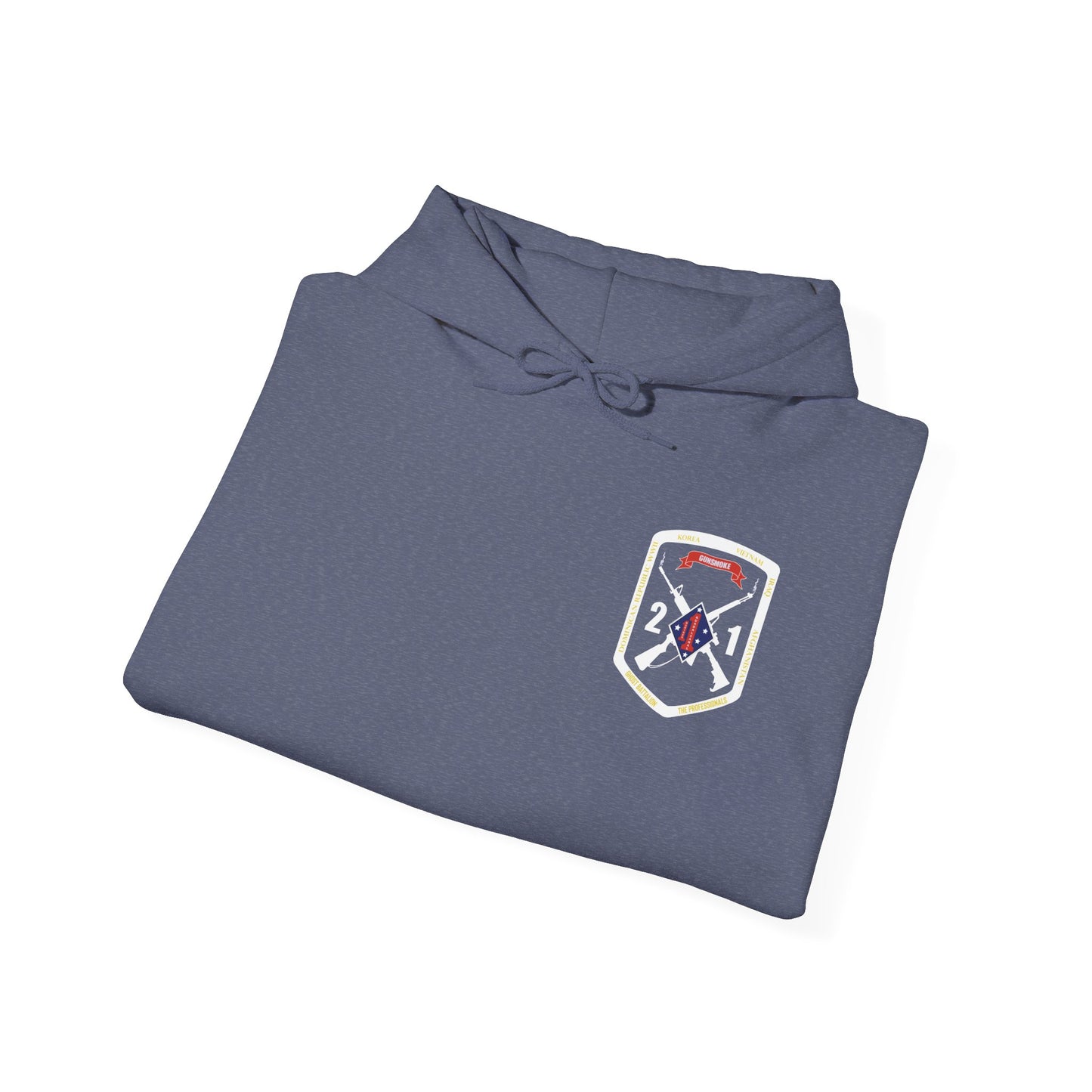 2nd Battalion 1st Marines White Logo Unit Hoodie