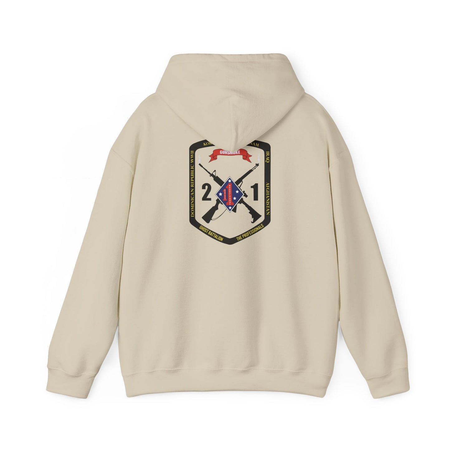 2nd Battalion 1st Marines Black Logo Unit Hoodie