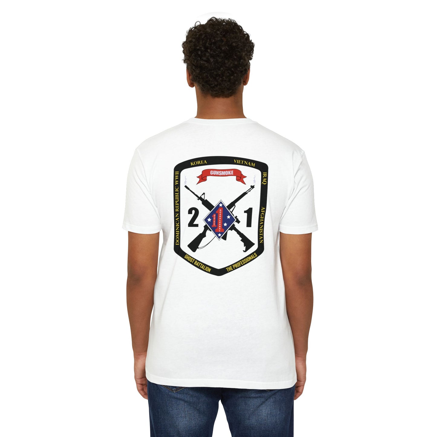 2nd Battalion 1st Marines Black Logo Unit Tee