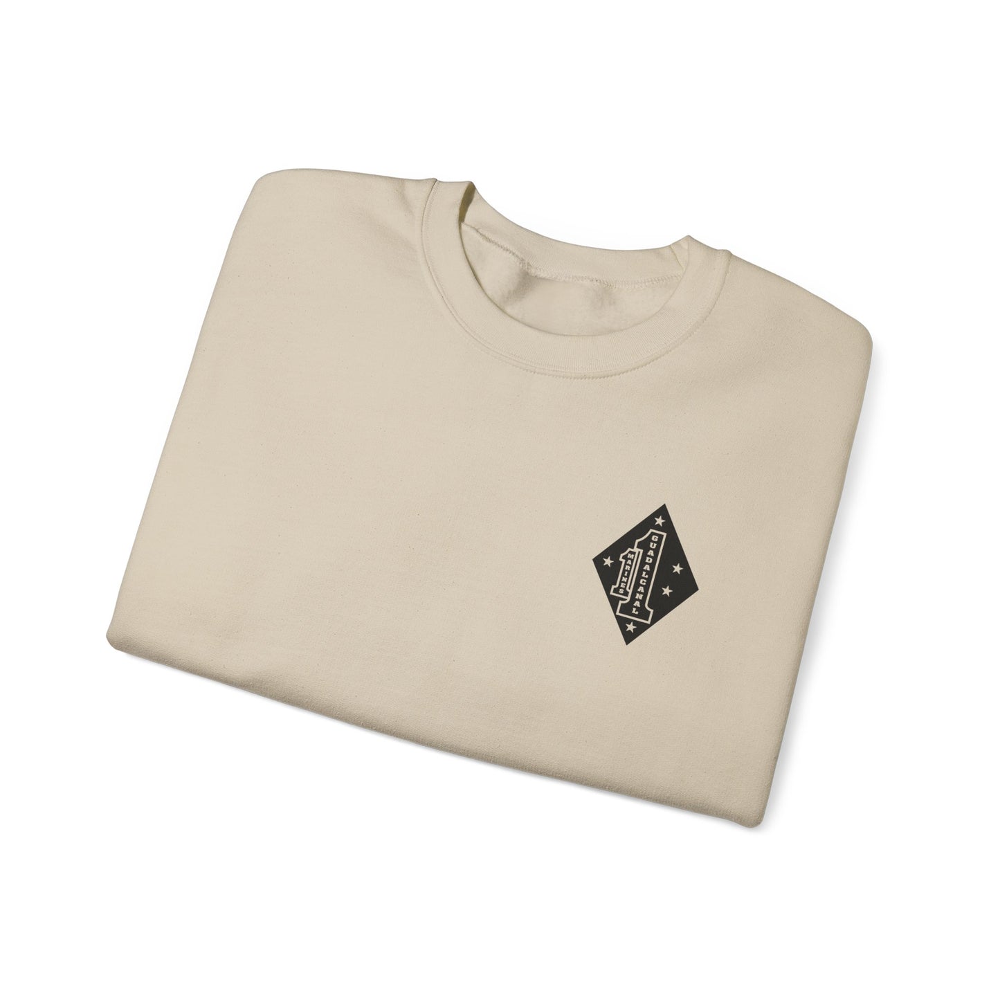 1st Marine Regiment Black Logo Crewneck Sweater