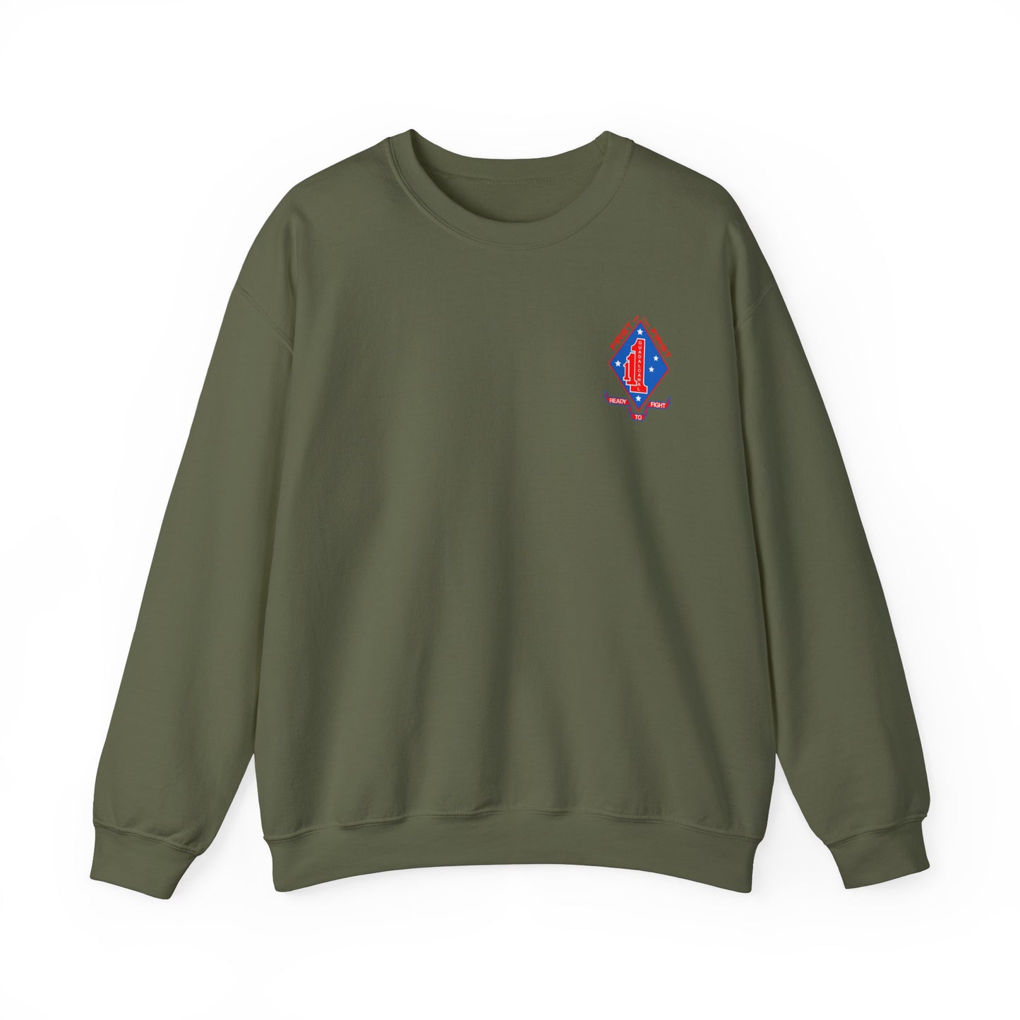 1st Battalion 1st Marines Unit Full Color Crewneck Sweater