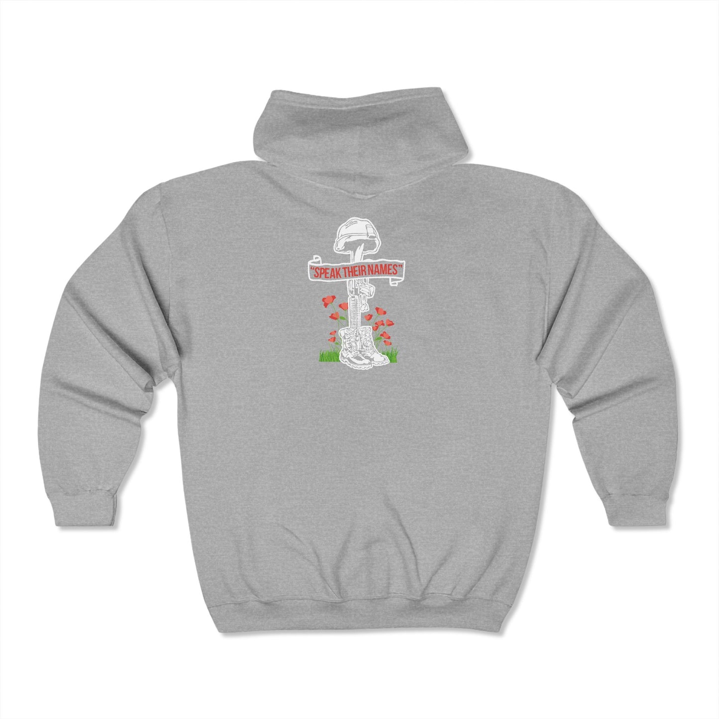 Military Cross Zip-UP Hoodie