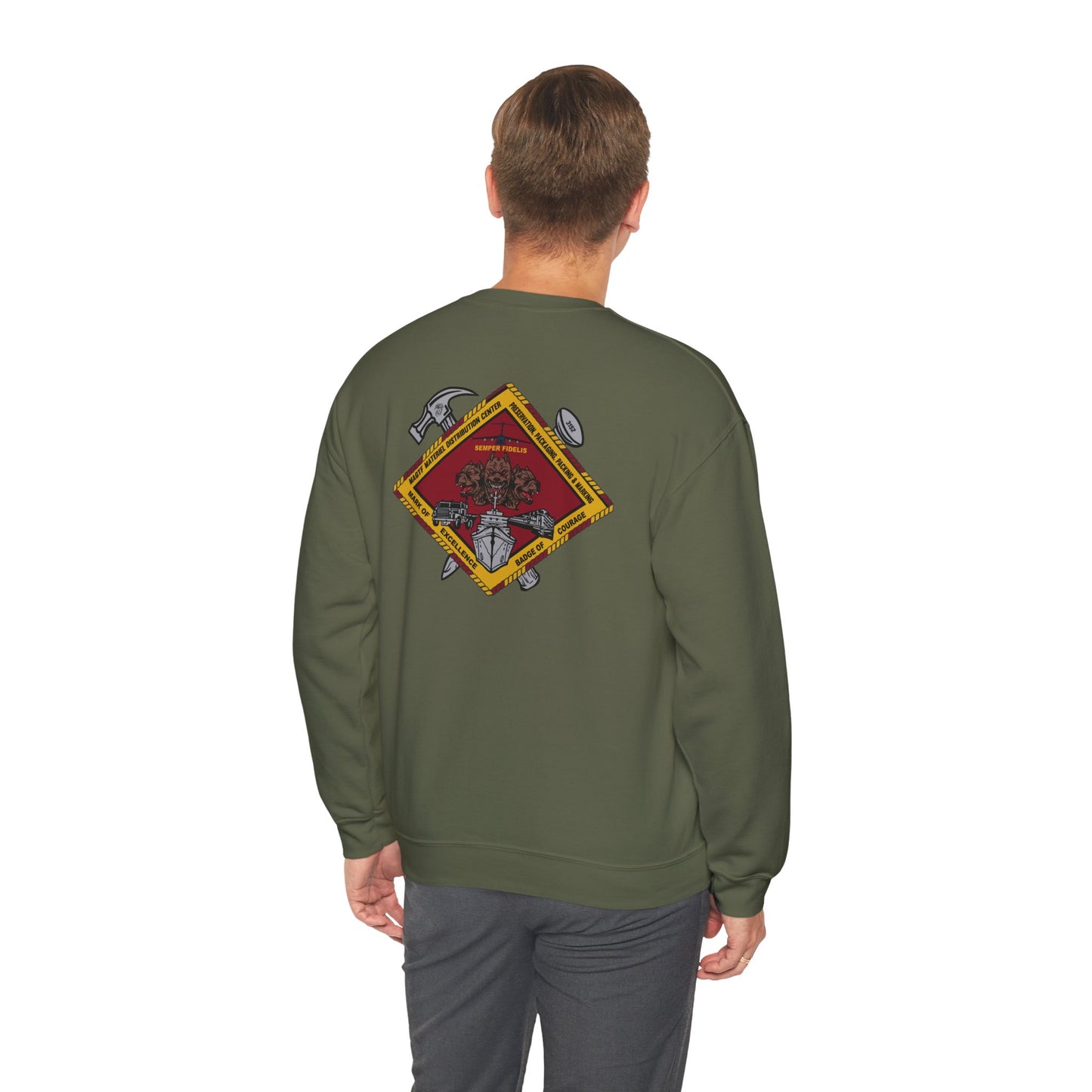 MAGTF Distribution Center Green Unit Crewneck Sweater