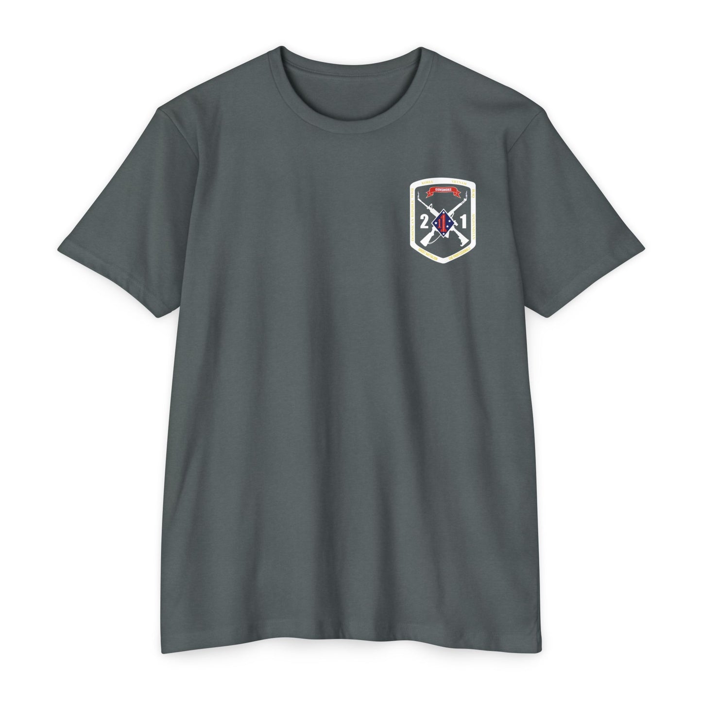 2nd Battalion 1st Marines White Logo Unit Tee