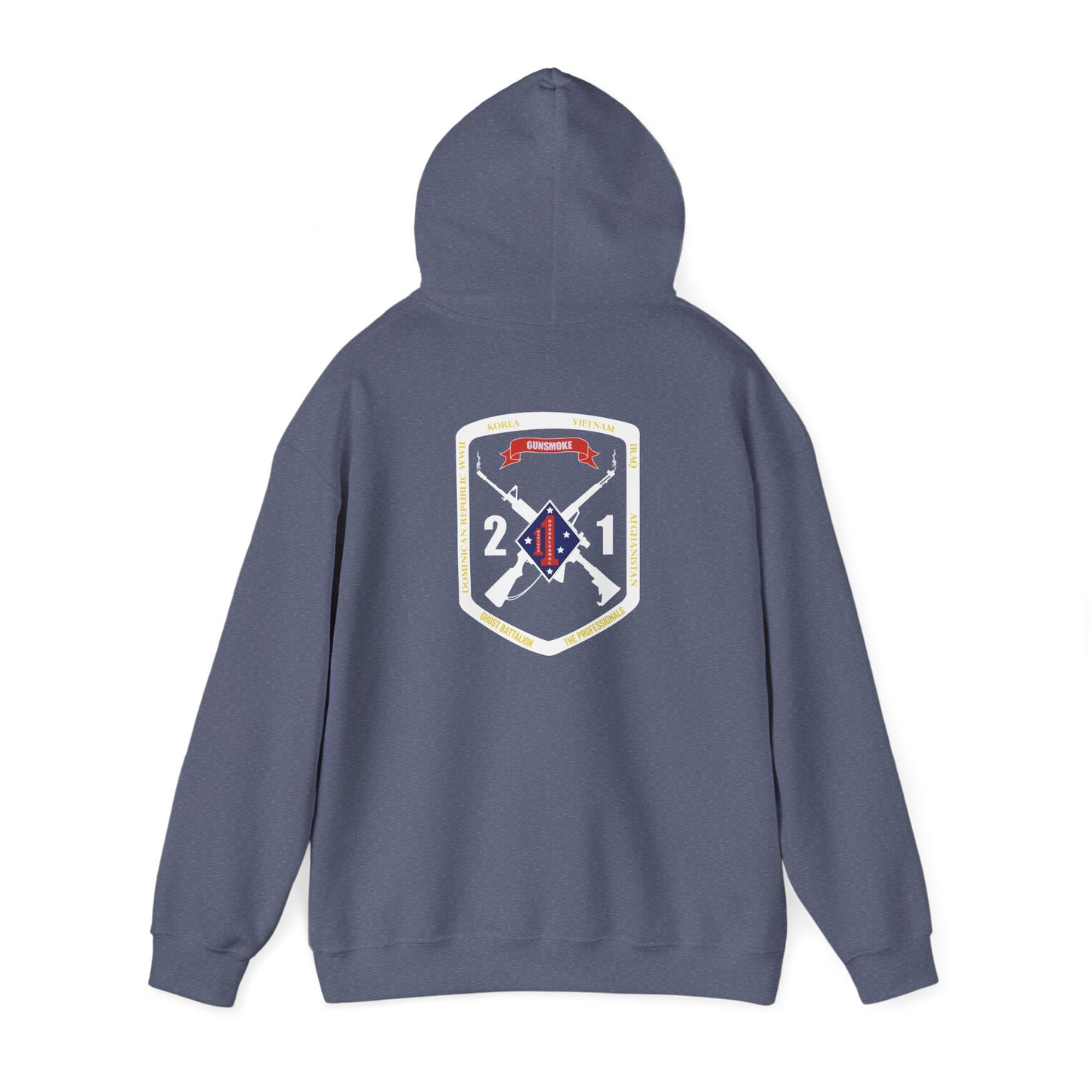 2nd Battalion 1st Marines White Logo Unit Hoodie