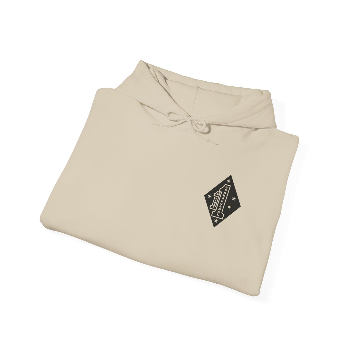 1st Marine Regiment Black Logo Hoodie