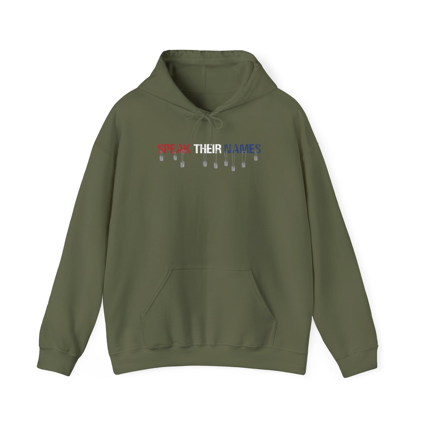 Speak Their Names Hoodie (Red, White and Blue)