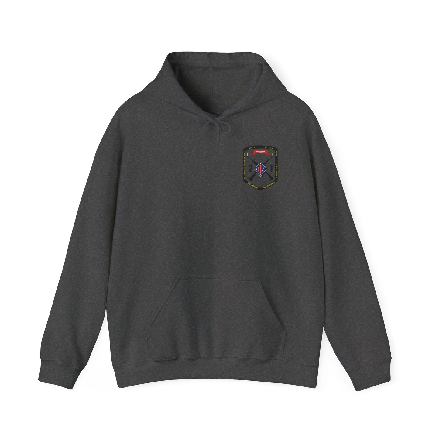 2nd Battalion 1st Marines Black Logo Unit Hoodie