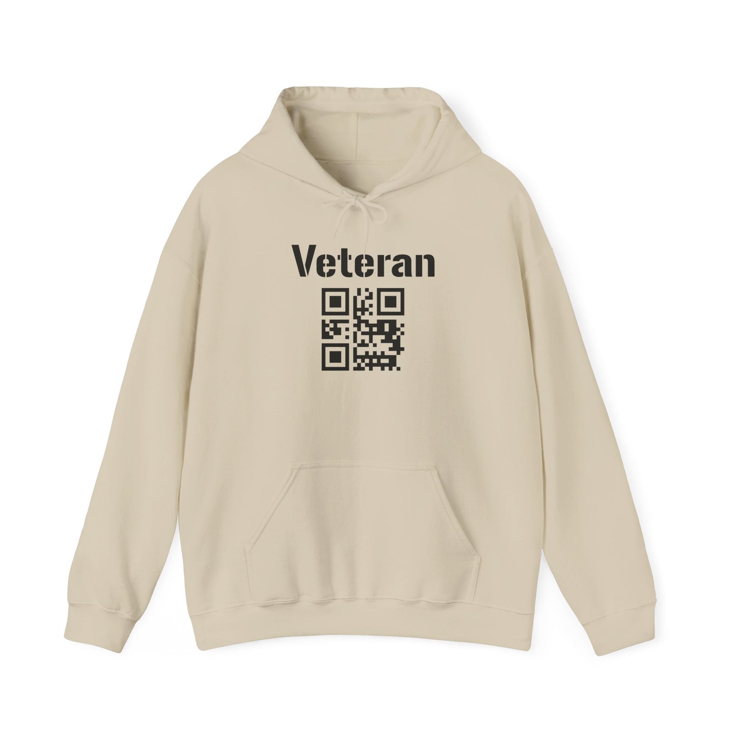 Veteran QR Code Hoodie – Support Our Heroes