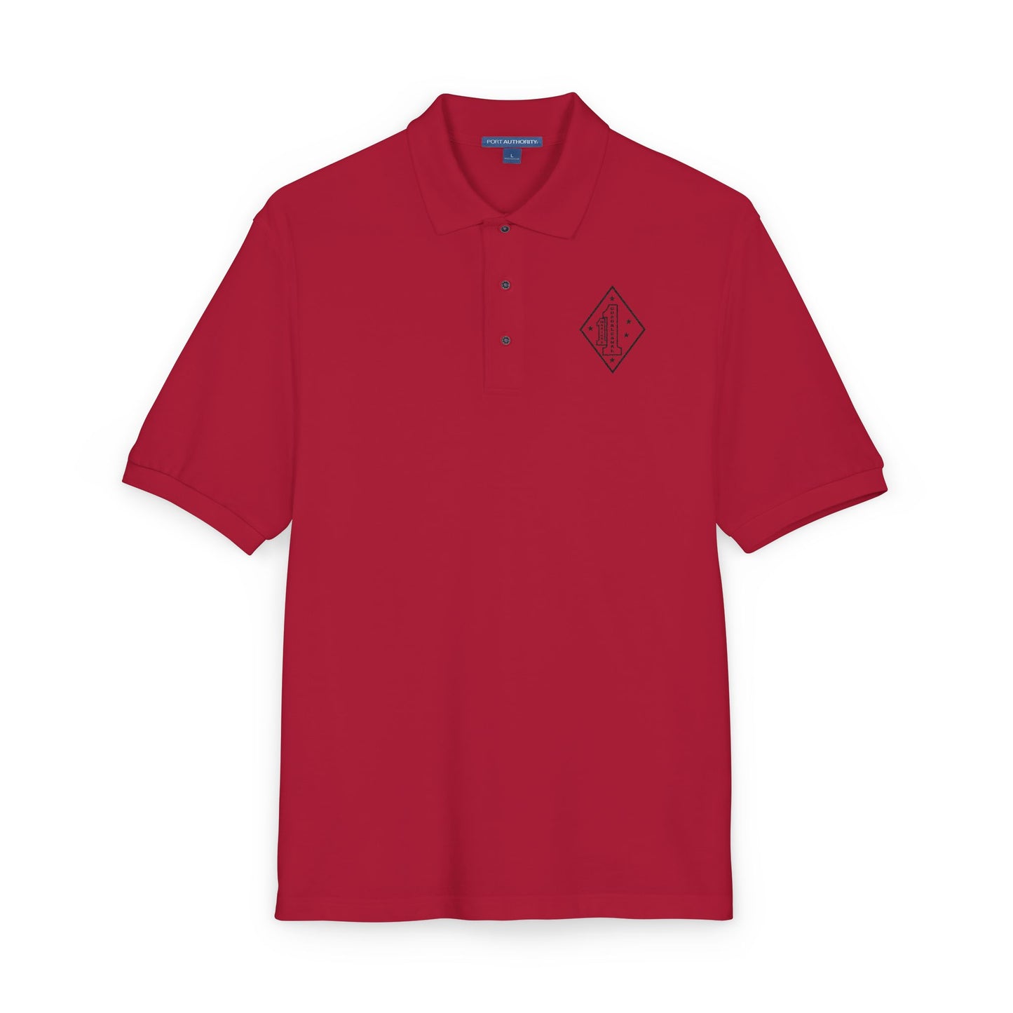 1st Marines Embroidered Polo Single Color