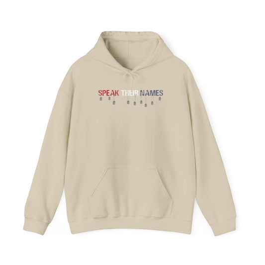 Speak Their Names Hoodie (Red, White and Blue)