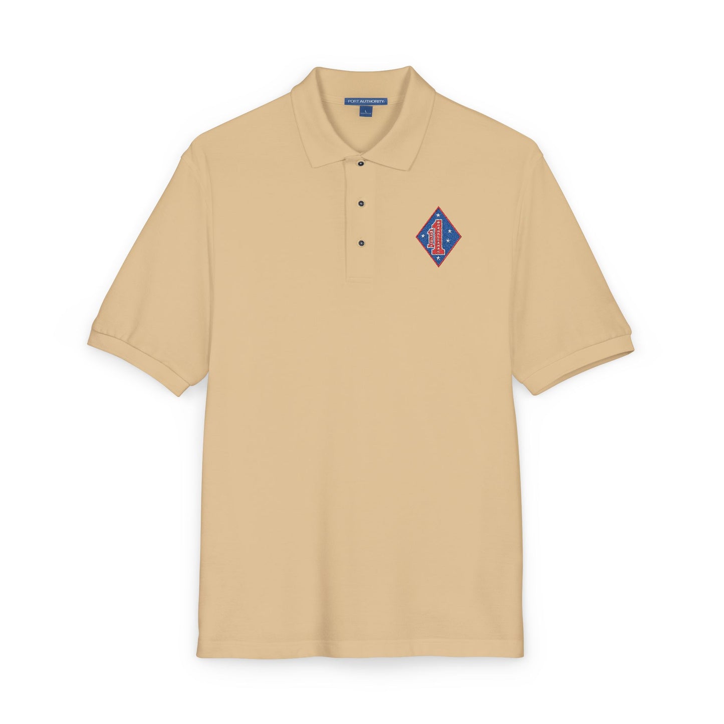 1st Marines Embroided Polo Full Color