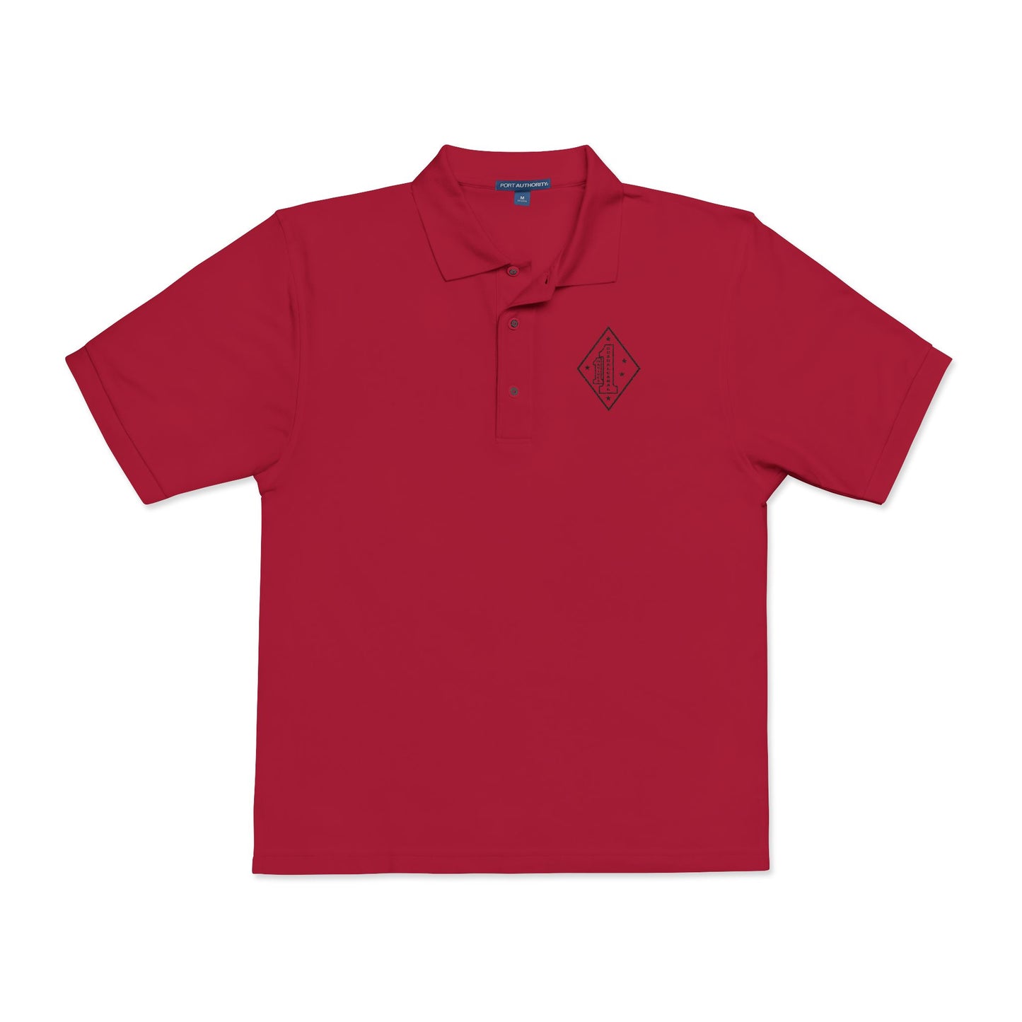 1st Marines Embroidered Polo Single Color