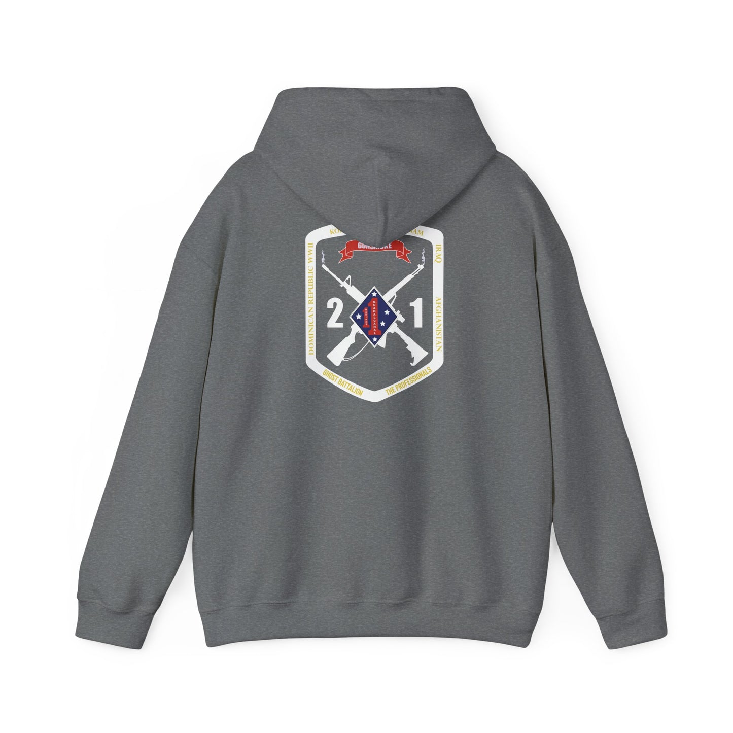 2nd Battalion 1st Marines White Logo Unit Hoodie