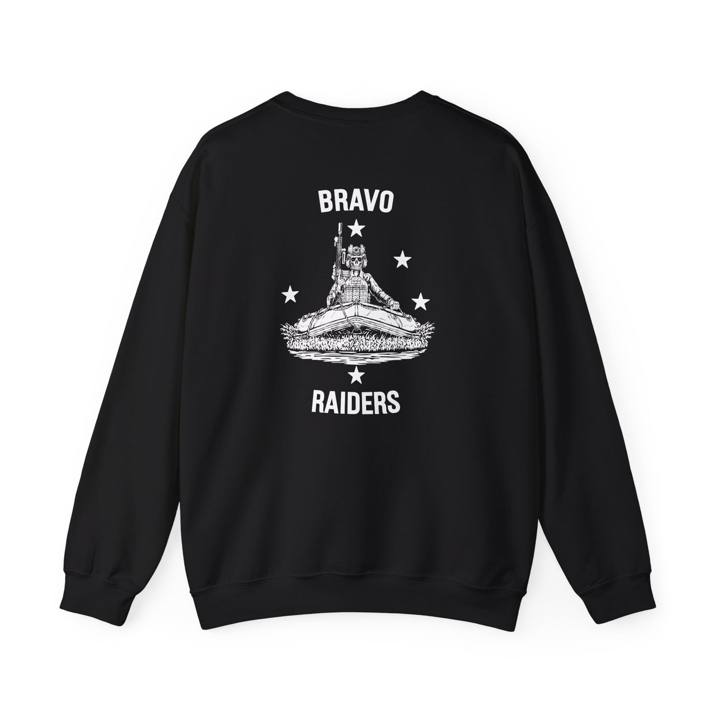 1st Battalion 1st Marines Bravo Co. Black Unit Crewneck Sweater