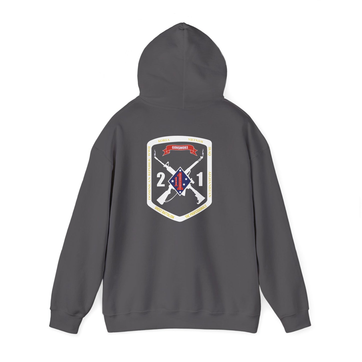 2nd Battalion 1st Marines White Logo Unit Hoodie