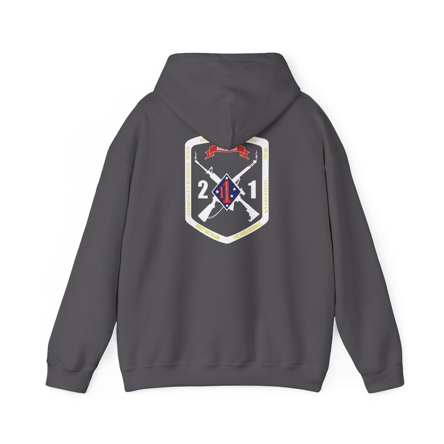 2nd Battalion 1st Marines White Logo Unit Hoodie