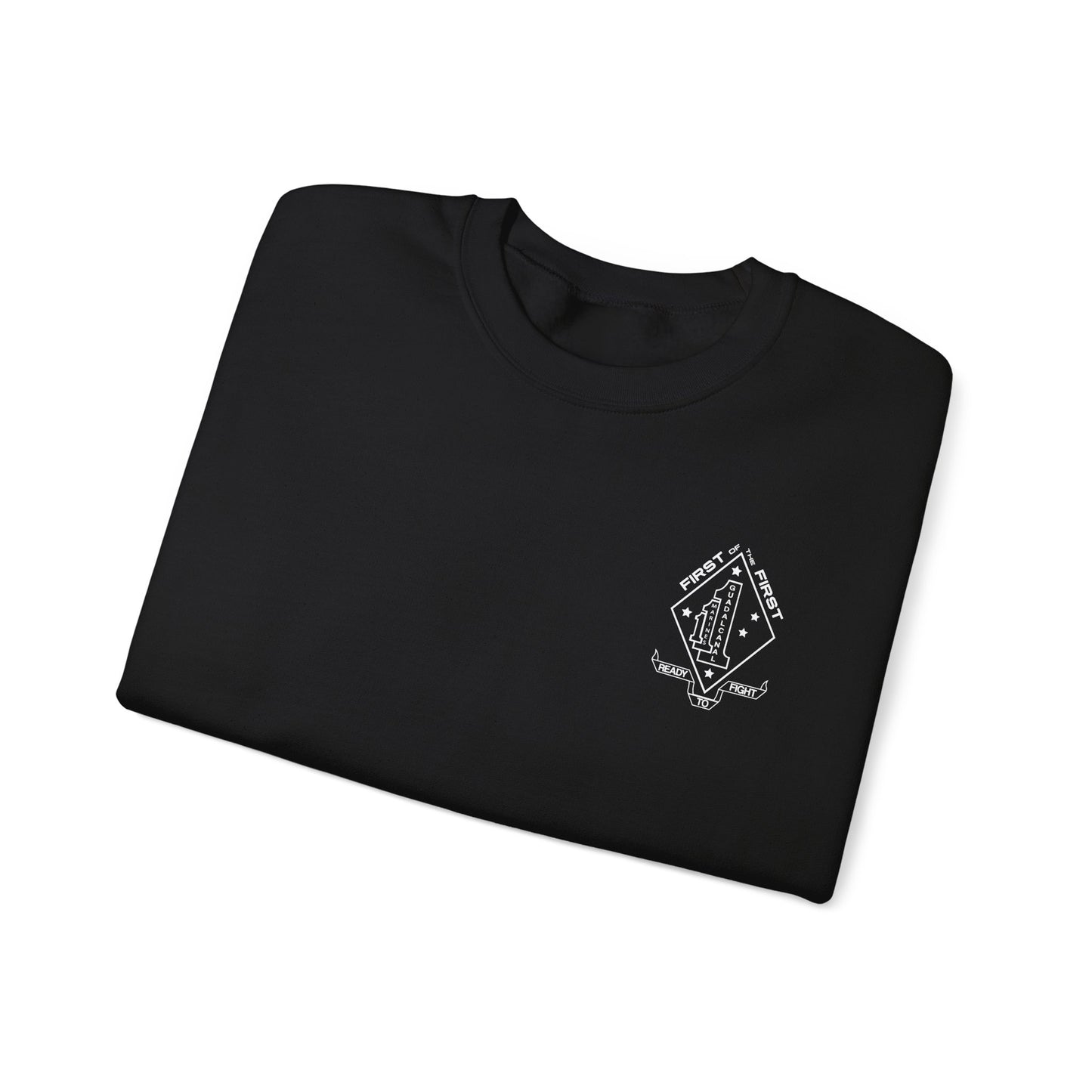 1st Battalion 1st Marines Bravo Co. Black Unit Crewneck Sweater