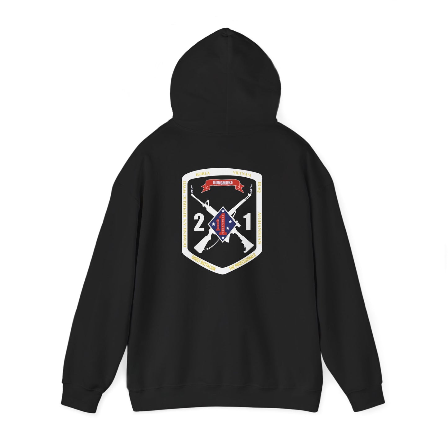 2nd Battalion 1st Marines White Logo Unit Hoodie