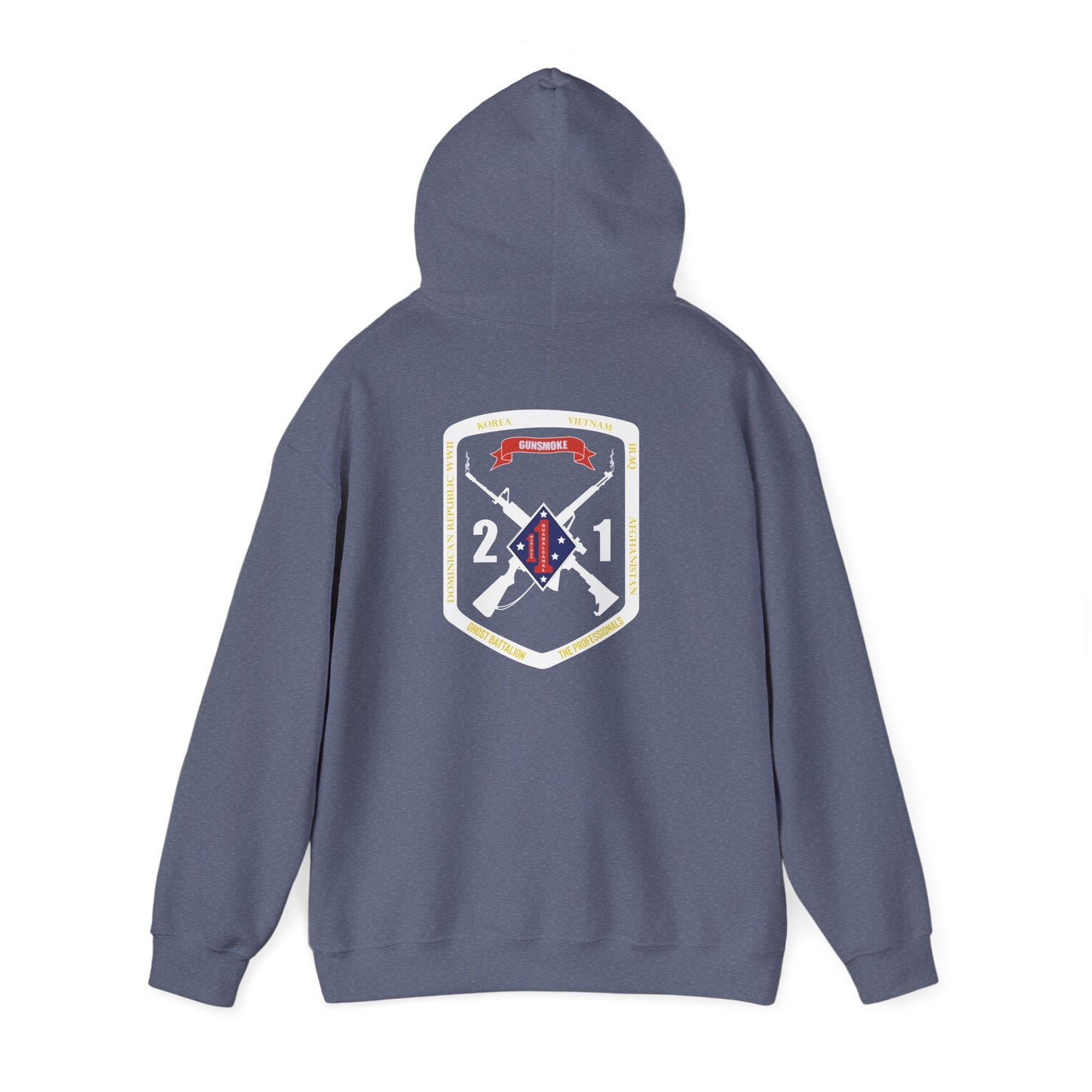 2nd Battalion 1st Marines White Logo Unit Hoodie