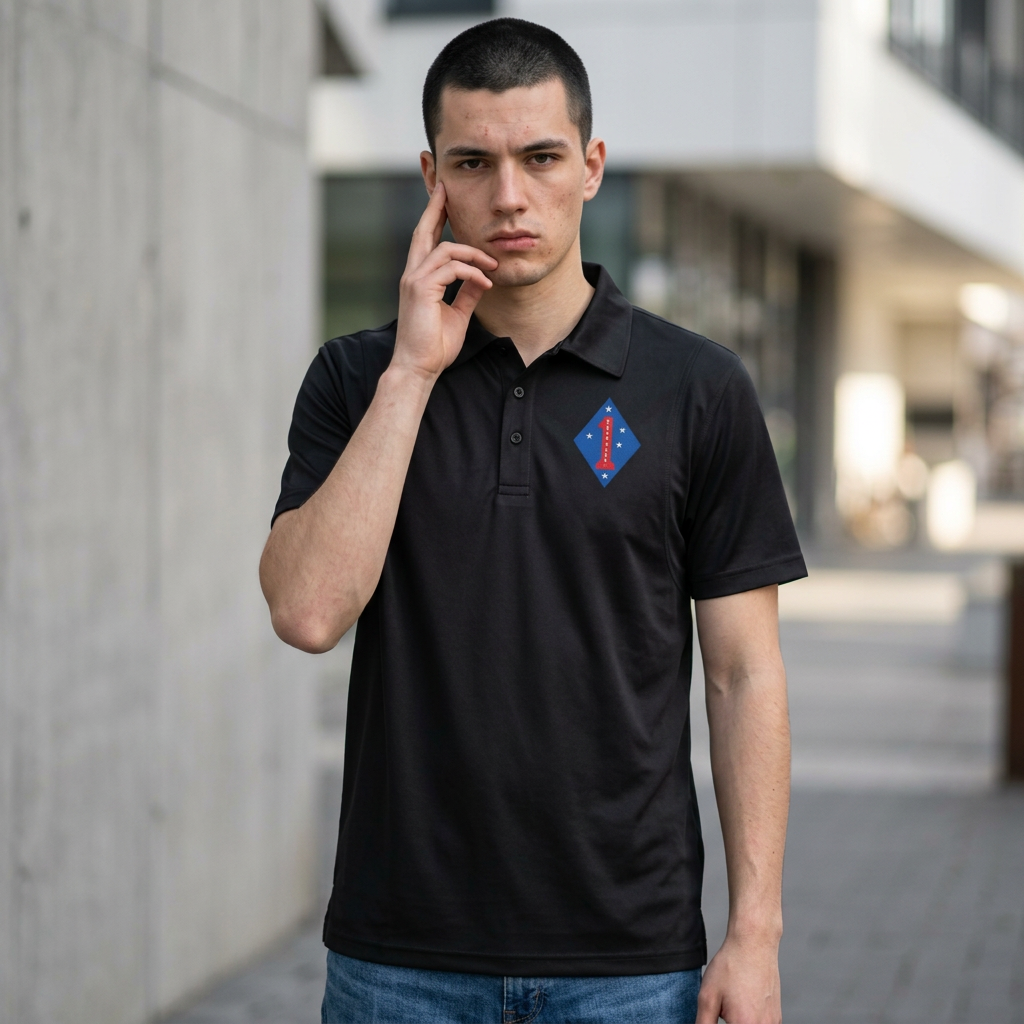 1st Marines Division Polo - Not Embroidered