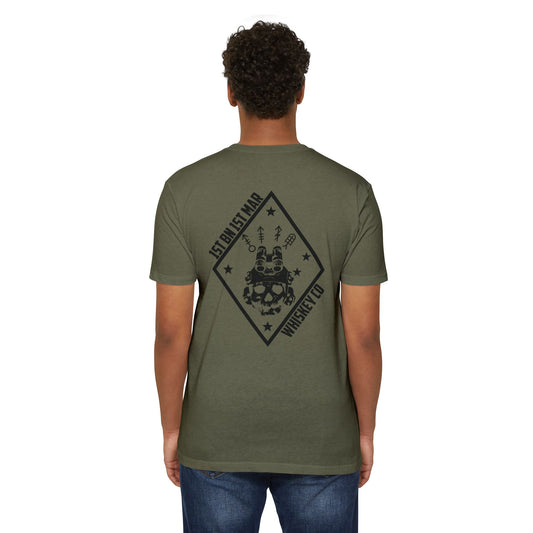 1st Battalion 1st Marines Weapons Co. Green Unit Tee