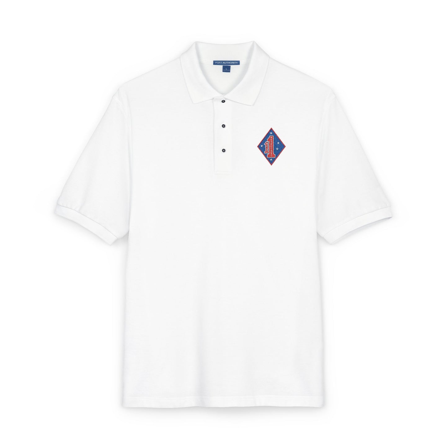1st Marines Embroided Polo Full Color