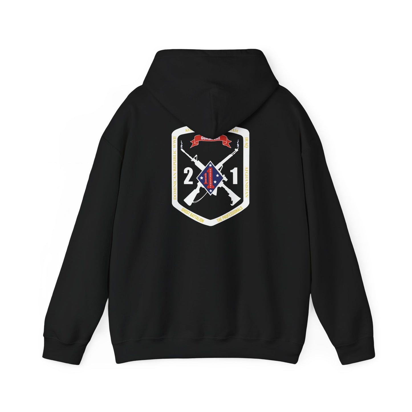 2nd Battalion 1st Marines White Logo Unit Hoodie
