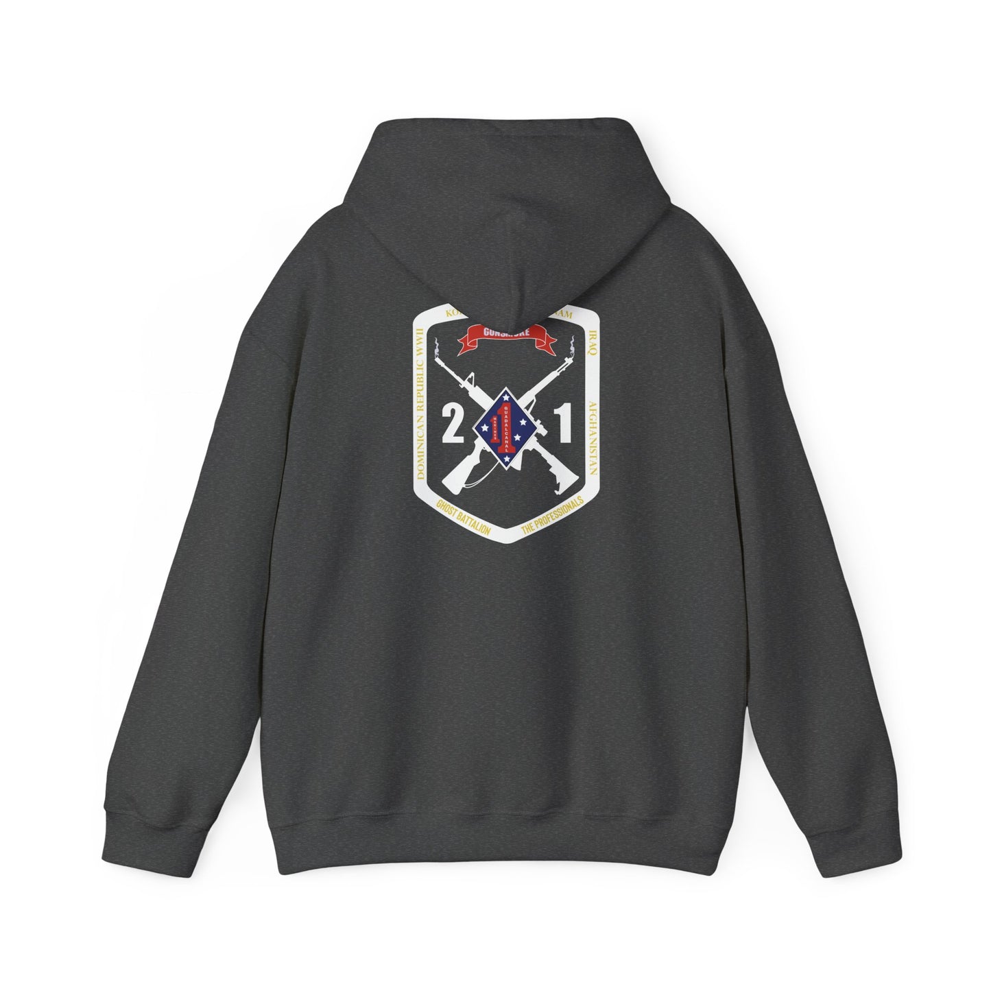 2nd Battalion 1st Marines White Logo Unit Hoodie