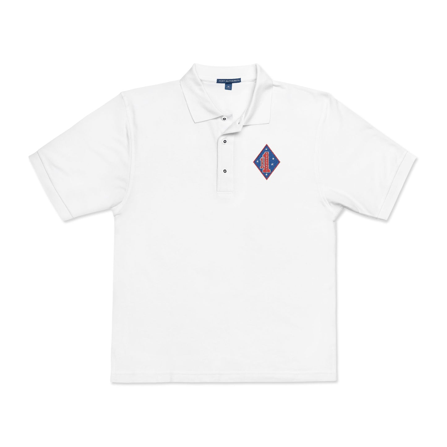 1st Marines Embroided Polo Full Color