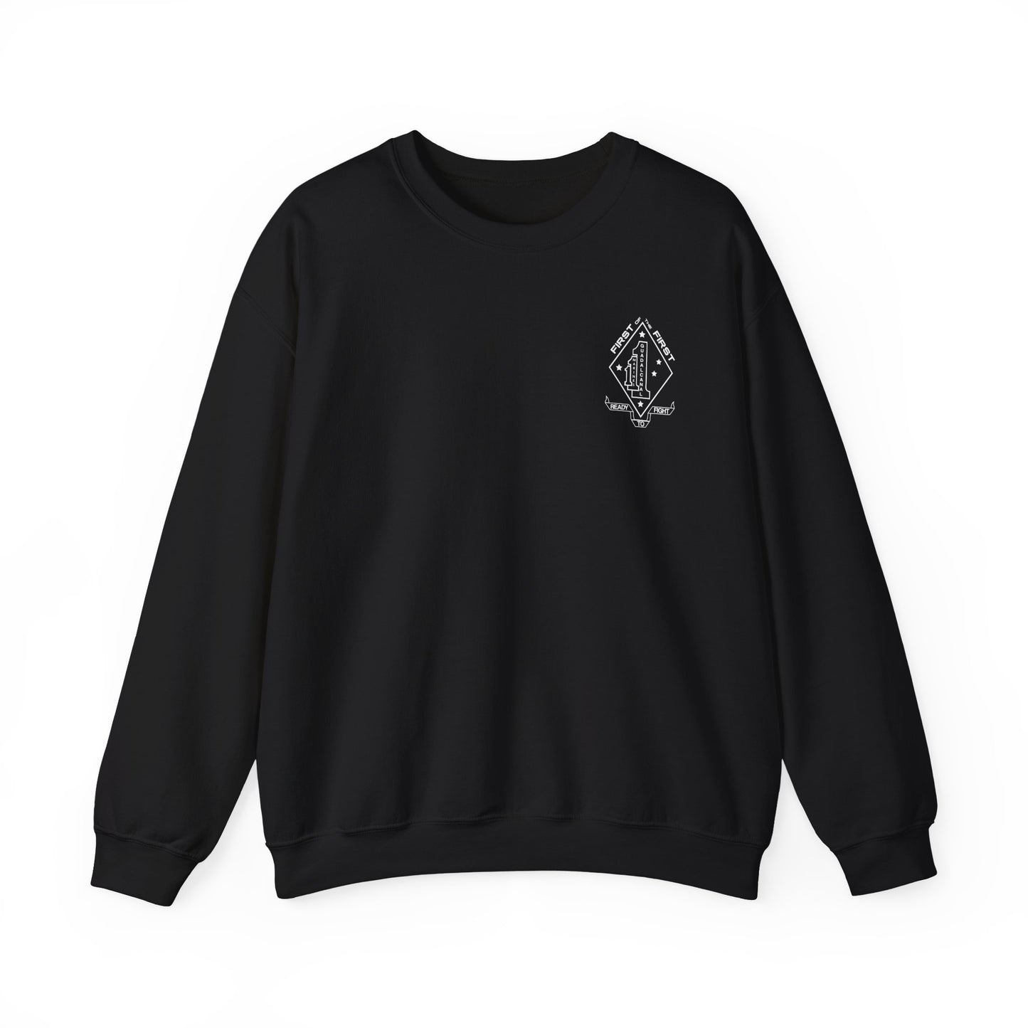 1st Battalion 1st Marines Bravo Co. Black Unit Crewneck Sweater