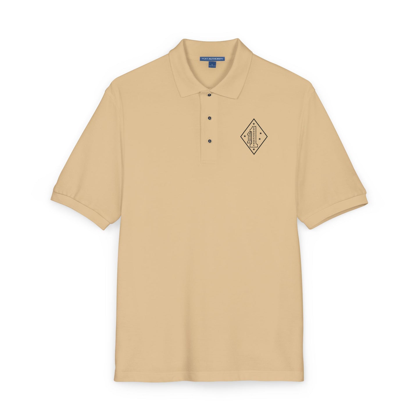 1st Marines Embroidered Polo Single Color